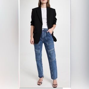 Agolde Cooper Cargo high-rise straight-leg organic jeans